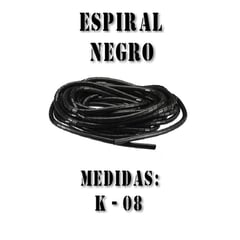 GENERICO - ESPIRAL PORTACABLE 8MM X 10M NEGRO