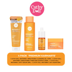 CATHY DOLL - FOUR PACK VIT C: 1 BRIGHTENING GEL, 1 TONER, 1 SPOT SERUM, 1 DAY CREAM