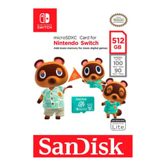 SANDISK - Memoria Microsdxl 512 Gb Nintendo Switch Animal Crossing