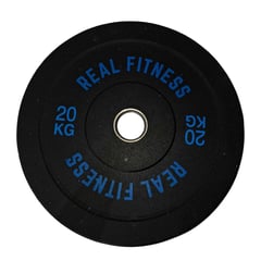 REAL FITNESS PERU - Discos Bumper de Caucho Olimpico de 20Kg