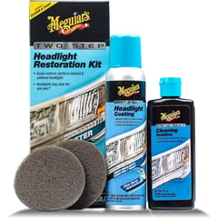 MEGUIARS - Kit Restaurador de Faros en Dos Pasos