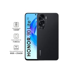 HONOR - Smartphone 6.7" 90 Lite 100MP 8GB 256GB -Negro