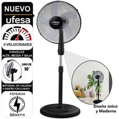 UFESA - Ventilador de pedestal Ufesa  16 50W Seattle