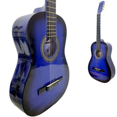 FEINZ - Nueva Guitarra Acústica Estudio con Acabado Rustico - Azul