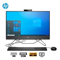 HP - PC TODO EN UNO 205 G8 RYZEN 7-5700U 8GB RAM 512GB SSD 23.8 FHD W10 PRO