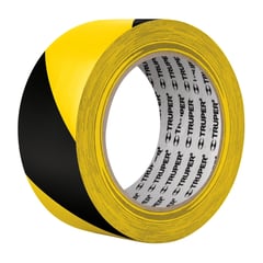 TRUPER - Cinta de Señalización Delimitadora Amarillo / Negro 48 mm x 33 mt