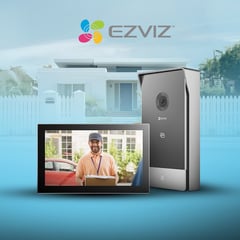 EZVIZ - HP7 Timbre Video portero WIFI 2K Doble Banda Pantalla 7 Doorbell