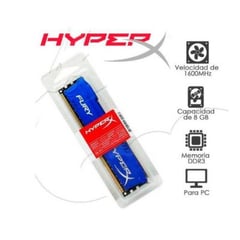 HYPERX - MEMORIA RAM DDR3 1600MHZ 8GB PARA PC