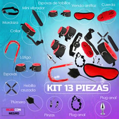 GENERICO - Kit Sado - Bondage Bdsm Para Parejas - 13 Piezas Sexuales