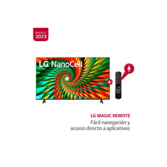LG - Televisor LG 86" NanoCell UHD 4K Smart  86NANO77SRA 2023