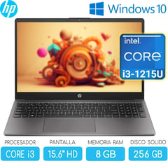 HP - Laptop intel core i3 1215U SSD 256gb RAM 8gb Pant.15.6''HD Windows 250 G9