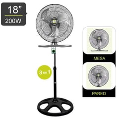 BOSSKO - Ventilador Pedestal De 18" 200 W BK-8218VI