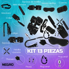 GENERICO - Kit Sado Bondage Bdsm Para Parejas - 13 Piezas Sexuales