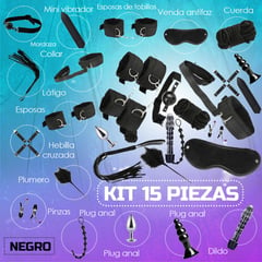 GENERICO - Kit De Bondage Bdsm Para Parejas - 15 Piezas Sexuales