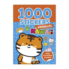 GENERICO - LIBRO 1000 STICKERS Animales kawai