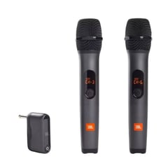 JBL - Wireless Microphone con Receptor Inalámbrico Recargable UHF 6 hras