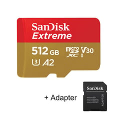 SANDISK - Memoria Micro SDXC Extreme 512gb UHS-I U3 A2 V30 4K