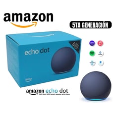 AMAZON - Echo Dot 5ta Gen Asistente de voz Inteligente Alexa - Azul