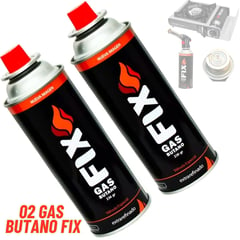 FIX - 02 Gas Butano Cocina Cabezal Soplete Camping Campamento