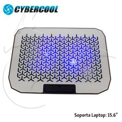 CYBERCOOL - Cooler Para Laptop Ha-80 Aluminio