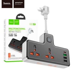 HOCO - Extension 2 Toma Corriente 3 Entradas USB Universal AC12