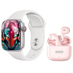 LENOVO - Auriculares LP40 Pro-Rosa y Toumi Watch S9 Pro-W Reloj