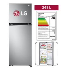 Refrigeradora 241LT Door Cooling Top Mount GT24BPP- Plateada