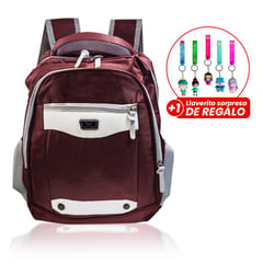 CC GROUP - Mochila 3 cierres modelo hombre mujer Viaje Laptop Marrón