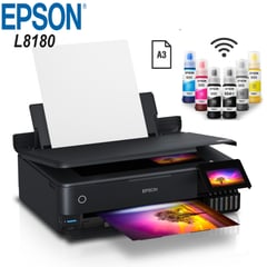 EPSON - Impresora L8180 A3 Fotográfica WIFI Multifunción Ecotank L8180