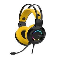 ANTRYX - Auricular Iris-k Yellow, 7.1 Virtual Surround, Usb, Rainbow