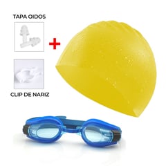 IMPORTADO MC - KIT DE NATACIÓN AMARILLO LENTES - GORRO