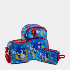 SCOOL - SET 3P MOCHILA PARA NIÑOS 803989 SONIC