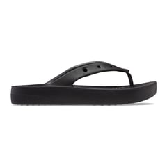 CROCS - Sandalias Classic Platform Flip Black Mujer