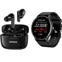 LENOVO - ZL02D Smartwatch+Lenovo XT90 Auriculares Bluetooth Audífonos In-Ear