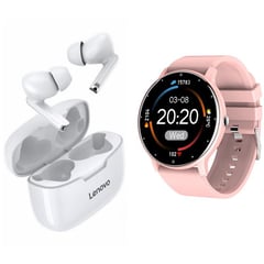 LENOVO - ZL02D reloj inteligente deportivo + combo XT90 -Rosa