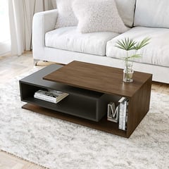 TU MESITA - Mesa de Centro Milett Wenge con Negro