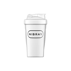 NIBRAY - Shaker Deportivo con Mezclador de Acero 400 ml