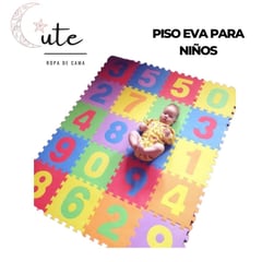 CUTE - PISO ALFOMBRA EVA PARA NIÑOS 10 PIEZAS