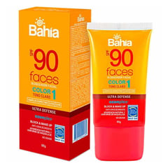 BAHIA - Bloqueador Solar Faces Tono Claro Color 1 Tubo 60g