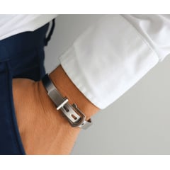 ALFA SFM - Brazalete Correa Silver