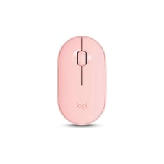 LOGITECH - Mouse M350S Inalámbrico Bluetooth - Rosa