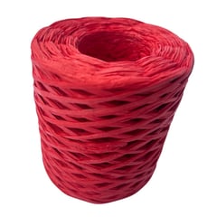 GENERICO - HILO Rafia de papel para tejer a crochet ROJO