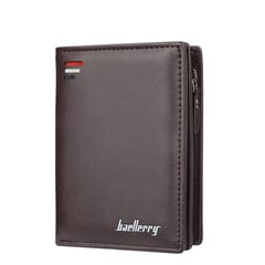 BAELLERRY - Billetera Hombre PU Tarjetero Amplio Monedero con Cremallera