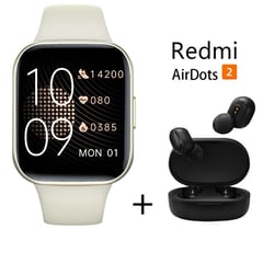 XIAOMI - Reloj inteligente Y83 + combo Redmi AirDots 2 - Dorado