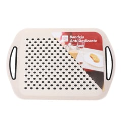 BIX - Bandeja Antideslizante Bambú Beige 46X32cm -