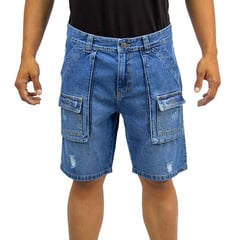 ELENEX - Short Denim Hombre