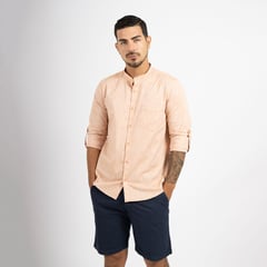 LIMA SHIRT CO - Camisa Lima Shirt Modern Fit Amalfi Naranja