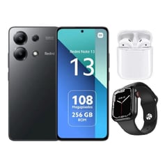 XIAOMI - Redmi Note 13 256GB Negro + Audifonos + Smartwatch