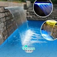 GENERICO - CASCADA PARA PISCINA DE 30 CMS. CON ILUMINACION A CONTROL REMOTO