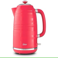 OSTER - HERVIDOR ELECTRICO ROJO ACERO INOX DE 1.7 L